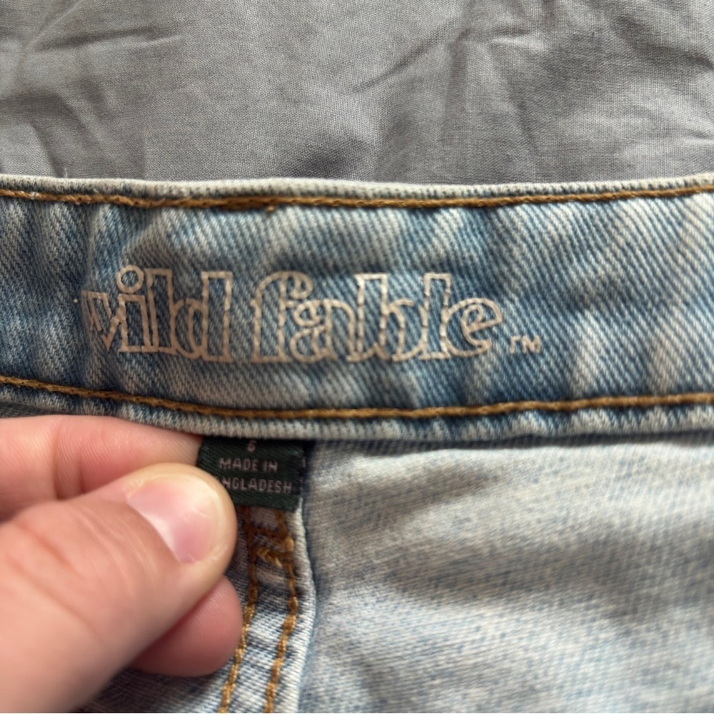 Wild Fable Size 6 Women’s Light Blue Wash High Rise Denim Shorts Size 6 - Picture 7 of 13